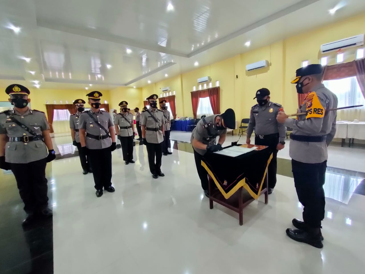 Sertijab Jajaran Polres Kampar, AKP Asdisyah Mursyid Pimpin Kapolsek Kampar Kiri Hilir