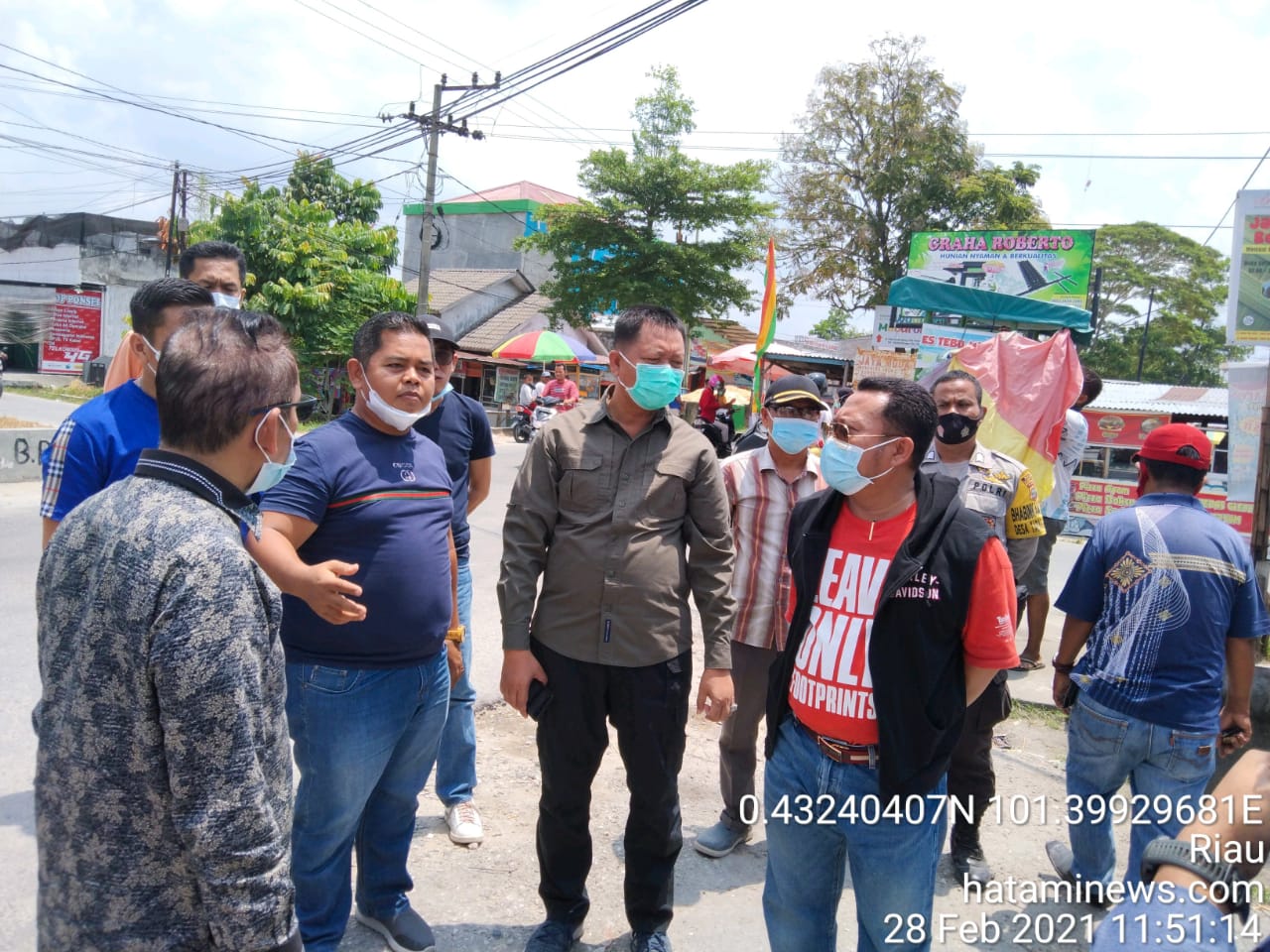 Hari Libur Bupati Diperbatasan, Kades Kubang Jaya dan Kades Tarai Bangun Ucapkan Terima Kasih