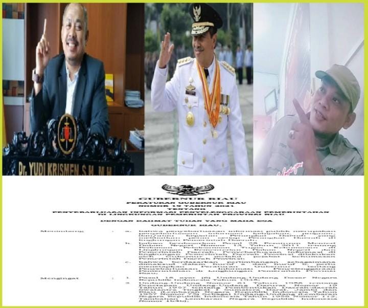 Disinyalir Takut Pers, Gubernur Riau Diduga Bungkam Insan Pers Lewat Pergub !