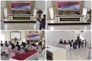 DISKUSI KAPOLRES PELALAWAN TENTANG PENANGGULANGAN KARHUTLA DENGAN PERUSAHAAN