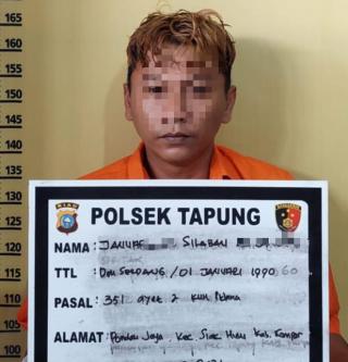Punggung Pacar Disiram Air Keras, Polsek Tapung Ringkus JS Di Medan 