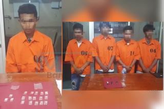 Tengah Asyik Nyabu, 5 Warga Desa Sei Putih Tapung Dibekuk Polisi