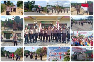 Kenang Perjalanan Pejuang Kemerdekaan, Polsek Pangkalan Kerinci Lakukan Napak Tilas