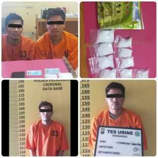 Opsnal ResNarkoba Polres Pelalawan, Ringkus Dua Orang Pengedar di HUT Kemerdekaan Republik Indonesia