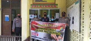 Cegah Pungli, Polsek Pangkalan Kerinci Sosialisasikan Saber Pungli Kepada Masyarakat
