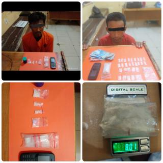 Opsnal ResNarkoba Polres Pelalawan Tangkap Dua Orang Pengedar Shabu di Hari yang Sama