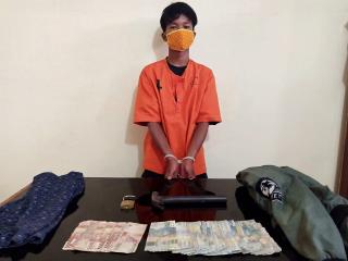 Tim Opsnal Reskrim Polsek Pangkalan Kuras Tangkap Pencuri Kotak Amal Masjid